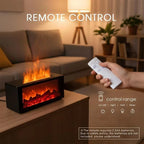 Flame diffuser remote control for light, mist and timer